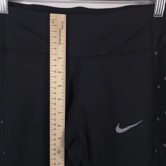 Nike Womens Power Reflective Flash Running Training Tights Black Size SMALL - Picture 11 of 14